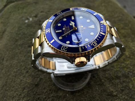 rolex submariner date blue &